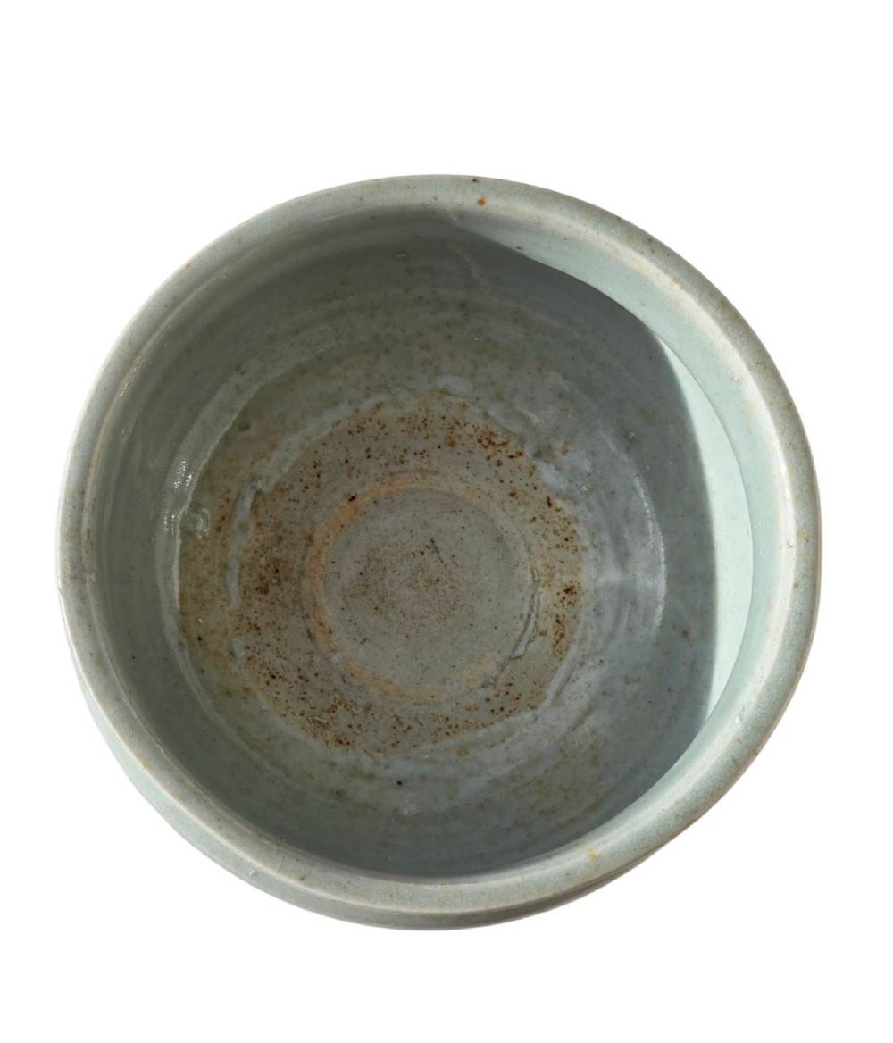A Rare Chinese Pale Blue-Glazed Porcelain Archaistic Tripod Censer Early Ming Dynasty, 15th Century (Circa 1400–1480) View II