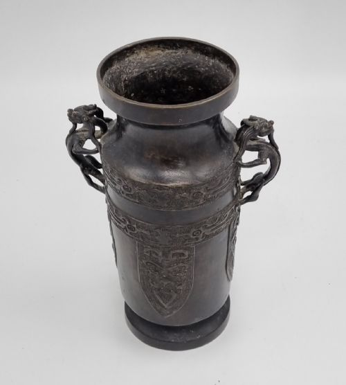 ORIENTAL MING DYNASTY BRONZE VASE - ADDITIONAL PHOTO 4