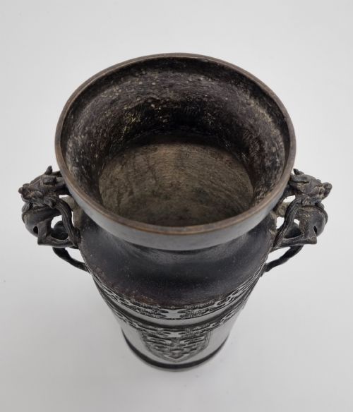 ORIENTAL MING DYNASTY BRONZE VASE - ADDITIONAL PHOTO 6