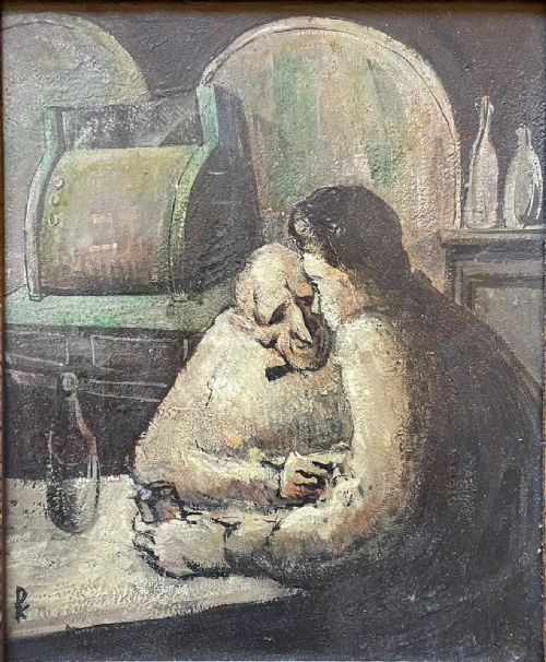 WPA ERA IMPRESSIONIST OIL PAINTING BY PHILIP KREVORUCK - ADDITIONAL PHOTO 3