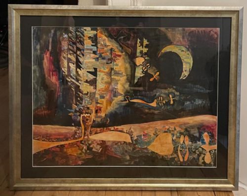 20TH CENTURY SURREALIST OIL PAINTING BY FERNAND CARETTE - ADDITIONAL PHOTO 2