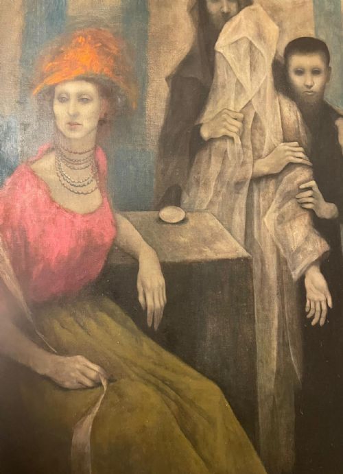 20th century surrealist oil painting by arthur okamura - CATEGORY: ANTIQUE ART - DATED 1950