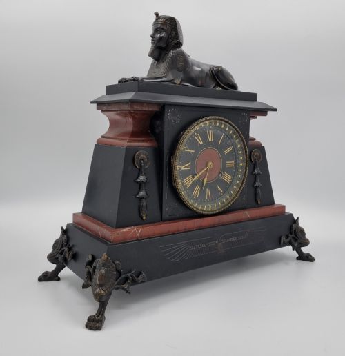 19TH CENTURY EGYPTIAN REVIVAL CLOCK - ADDITIONAL PHOTO 2