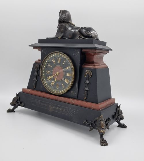 19TH CENTURY EGYPTIAN REVIVAL CLOCK - ADDITIONAL PHOTO 3