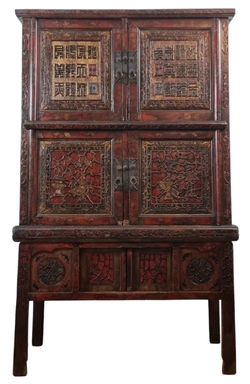 early 19th century chinese cabinet from fujian province - CATEGORY: ANTIQUE CUPBOARDS - DATED 19TH CENTURY