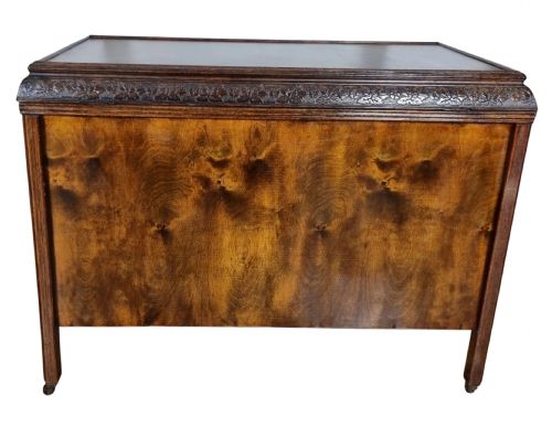 ART DECO WALNUT STORAGE CHEST C 1930 - ADDITIONAL PHOTO 10