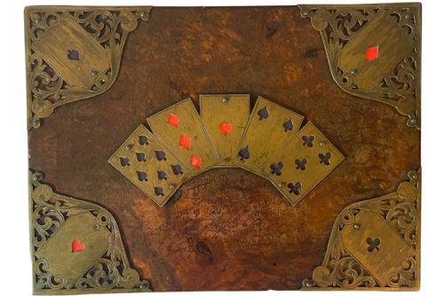 VICTORIAN ENGLISH CARD GAMES BOX CIRCA 1840S - ADDITIONAL PHOTO 3