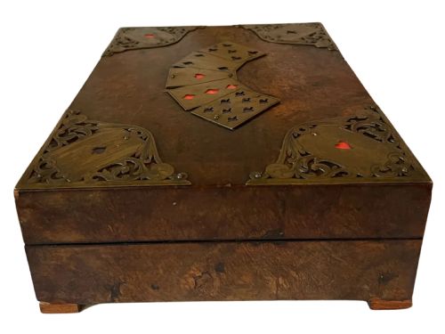 VICTORIAN ENGLISH CARD GAMES BOX CIRCA 1840S - ADDITIONAL PHOTO 4