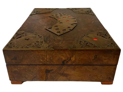VICTORIAN ENGLISH CARD GAMES BOX CIRCA 1840S - ADDITIONAL PHOTO 5