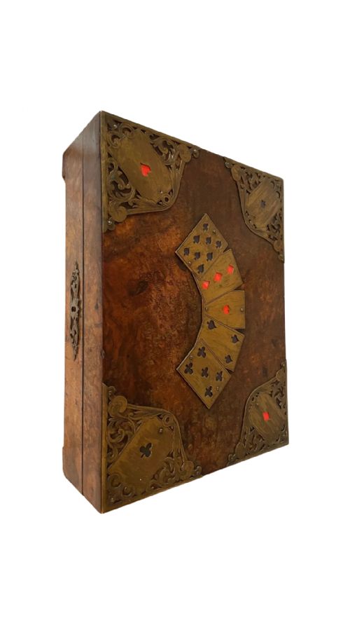 VICTORIAN ENGLISH CARD GAMES BOX CIRCA 1840S - ADDITIONAL PHOTO 6