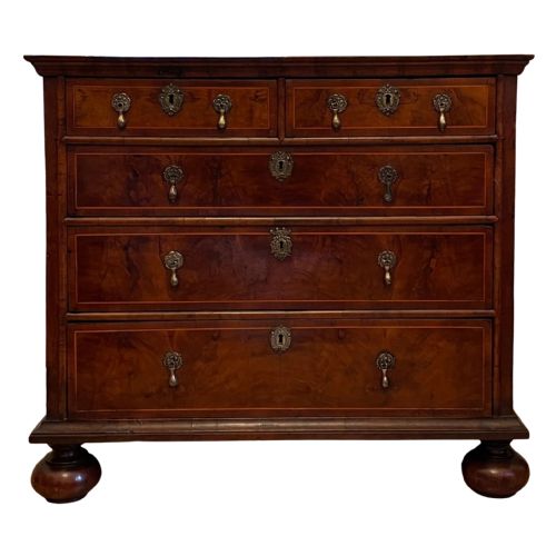 rare 17th century william mary walnut chest of drawers c1690 - CATEGORY: ANTIQUE CHEST OF DRAWERS - DATED 17TH CENTURY