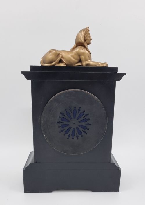 19TH CENTURY EGYPTIAN REVIVAL MANTEL CLOCK - ADDITIONAL PHOTO 8