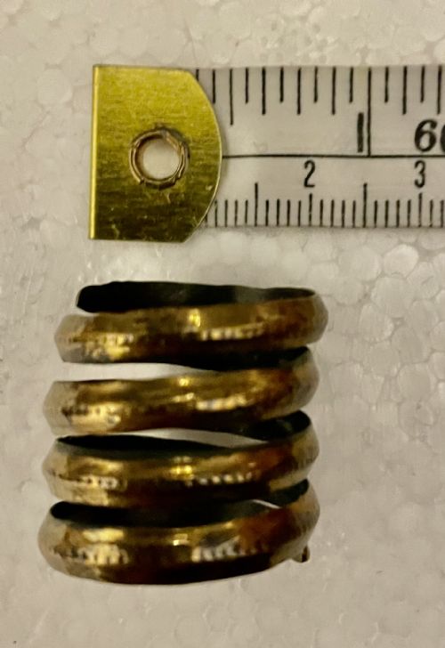 ANCIENT VIKING SPIRAL BRONZE RING 8001200 AD - ADDITIONAL PHOTO 3