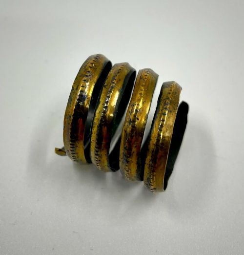 ANCIENT VIKING SPIRAL BRONZE RING 8001200 AD - ADDITIONAL PHOTO 1