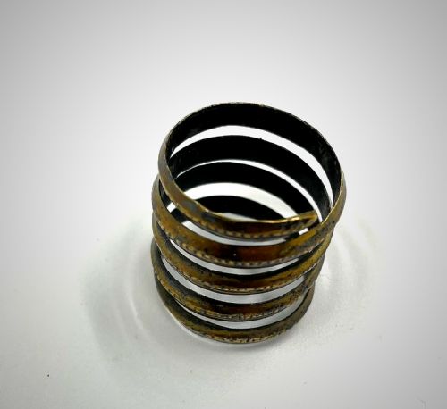 ANCIENT VIKING SPIRAL BRONZE RING 8001200 AD - ADDITIONAL PHOTO 2