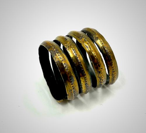 ANCIENT VIKING SPIRAL BRONZE RING 8001200 AD - ADDITIONAL PHOTO 4