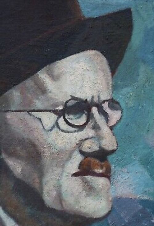 1950S SURREALIST OIL PAINTING OF JAMES JOYCE BY HORAS KENNEDY OBE - ADDITIONAL PHOTO 2