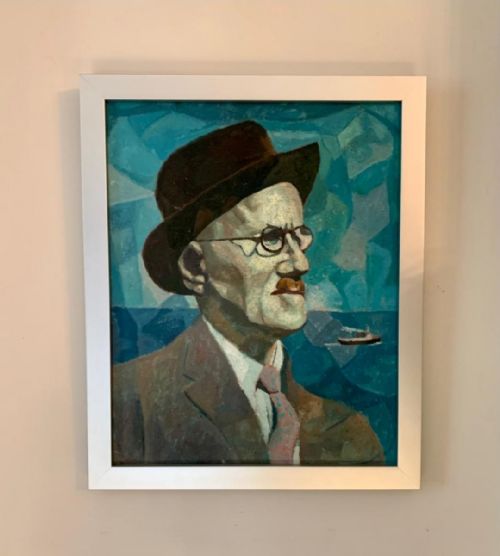 1950S SURREALIST OIL PAINTING OF JAMES JOYCE BY HORAS KENNEDY OBE - ADDITIONAL PHOTO 8