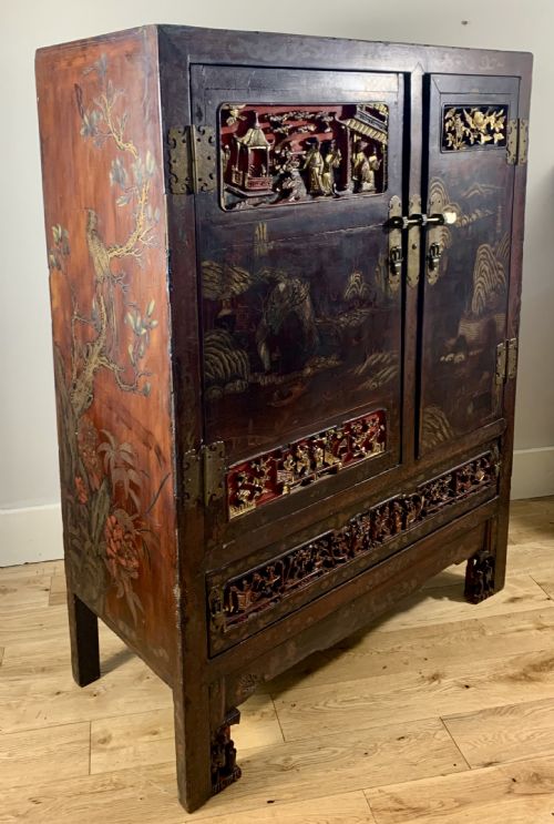 18TH CENTURY CHINESE LACQUERED CABINET FUJIAN PROVINCE - ADDITIONAL PHOTO 3