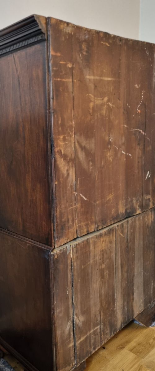 GEORGIAN MAHOGANY TALLBOY CHEST ON CHEST CIRCA 1760S - ADDITIONAL PHOTO 9