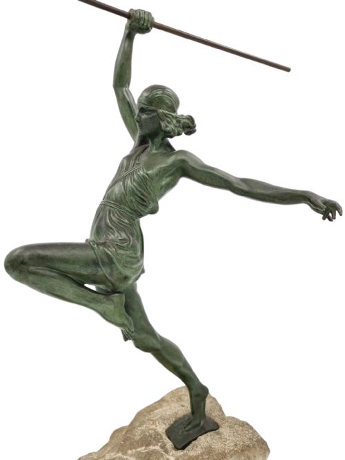 ART DECO SCULPTURE AMAZON BY PIERRE LE FAGUAYS LE VERRIER - ADDITIONAL PHOTO 1