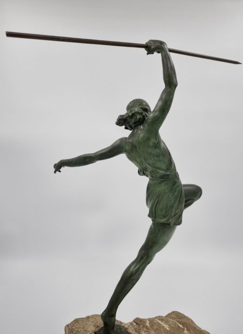 ART DECO SCULPTURE AMAZON BY PIERRE LE FAGUAYS LE VERRIER - ADDITIONAL PHOTO 2