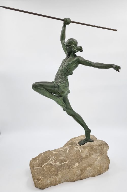 ART DECO SCULPTURE AMAZON BY PIERRE LE FAGUAYS LE VERRIER - ADDITIONAL PHOTO 3