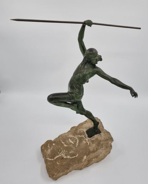 ART DECO SCULPTURE AMAZON BY PIERRE LE FAGUAYS LE VERRIER - ADDITIONAL PHOTO 4