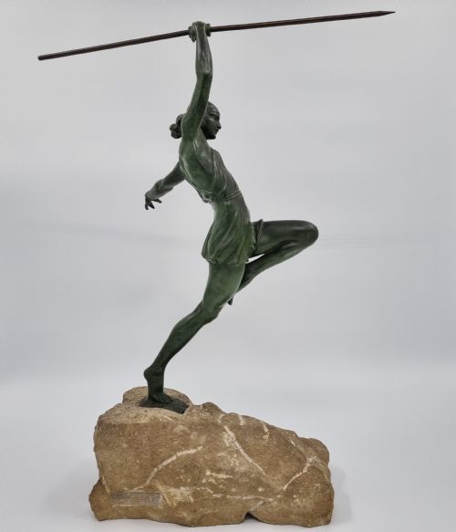 ART DECO SCULPTURE AMAZON BY PIERRE LE FAGUAYS LE VERRIER - ADDITIONAL PHOTO 9