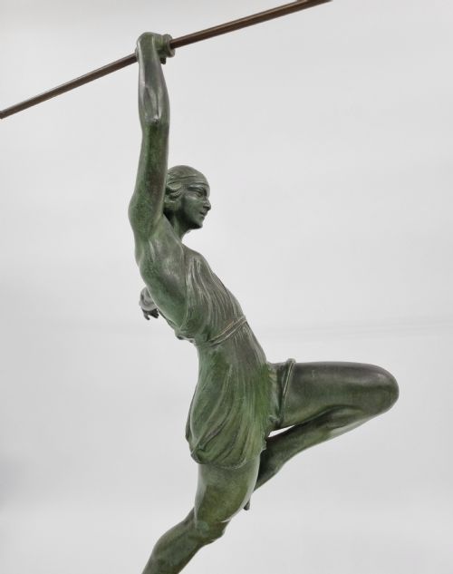 ART DECO SCULPTURE AMAZON BY PIERRE LE FAGUAYS LE VERRIER - ADDITIONAL PHOTO 10
