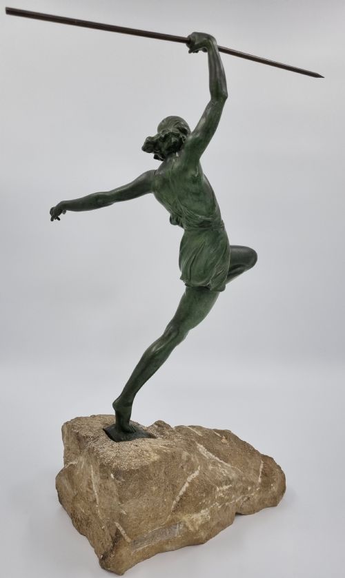 ART DECO SCULPTURE AMAZON BY PIERRE LE FAGUAYS LE VERRIER - ADDITIONAL PHOTO 11