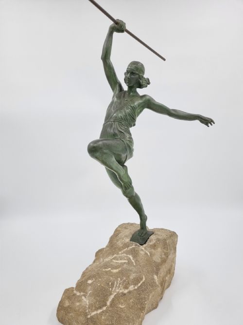 ART DECO SCULPTURE AMAZON BY PIERRE LE FAGUAYS LE VERRIER - ADDITIONAL PHOTO 5