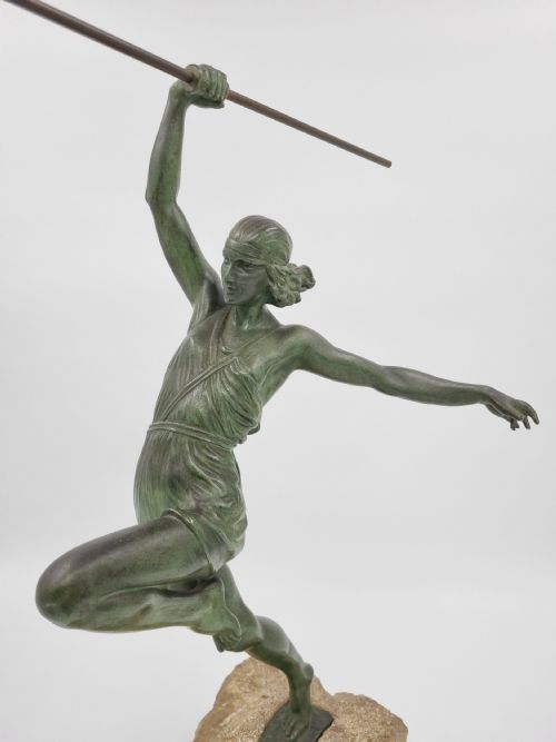 ART DECO SCULPTURE AMAZON BY PIERRE LE FAGUAYS LE VERRIER - ADDITIONAL PHOTO 6