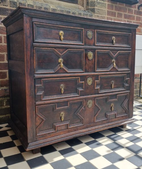 17TH CENTURY OAK CHEST OF DRAWERS C 1680 - ADDITIONAL PHOTO 8