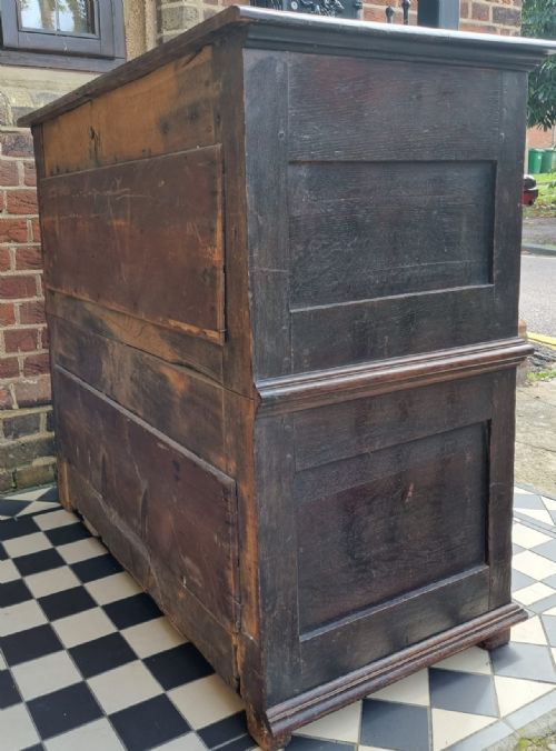 17TH CENTURY CHARLES II OAK CHEST OF DRAWERS C 1680 - ADDITIONAL PHOTO 13