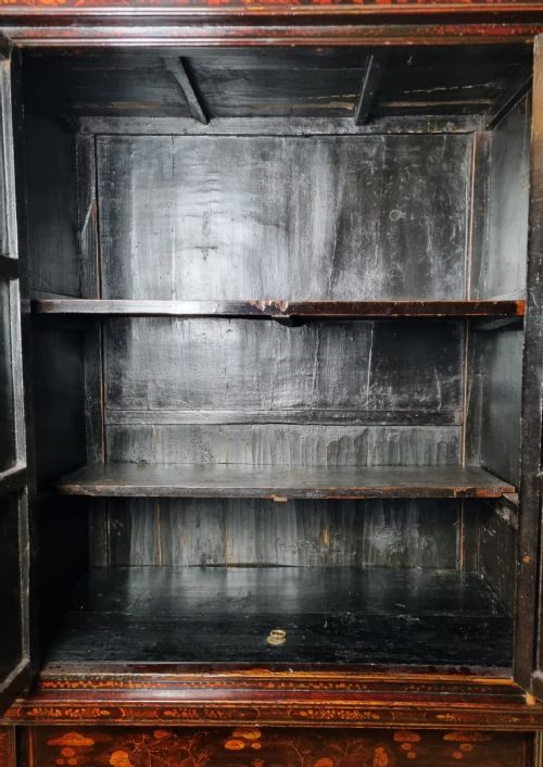 18TH CENTURY CHINESE LACQUERED CABINET QING DYNASTY - ADDITIONAL PHOTO 13