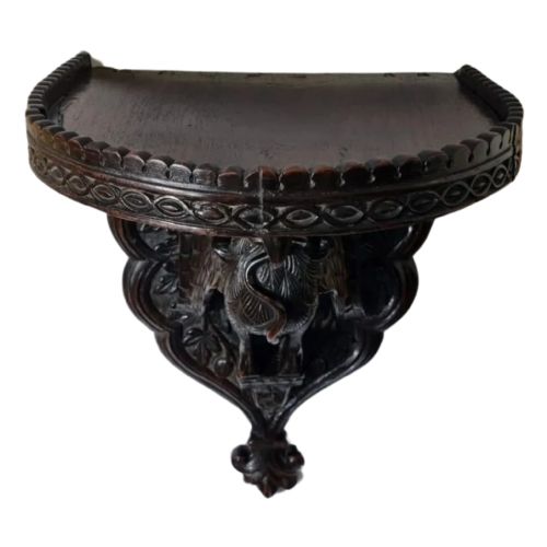 19TH CENTURY ANGLOINDIAN BURMESE WALL BRACKET SHELF CIRCA - ADDITIONAL PHOTO 3