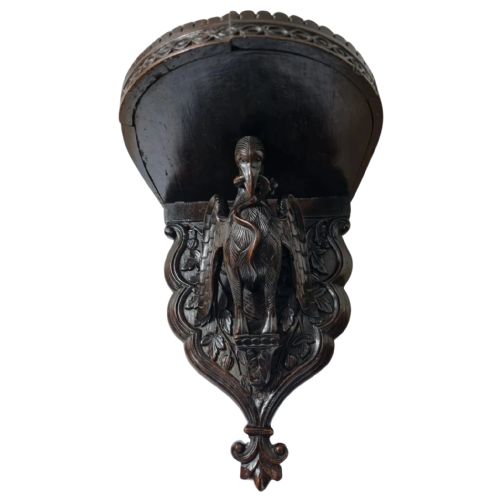 19TH CENTURY ANGLOINDIAN BURMESE WALL BRACKET SHELF CIRCA - ADDITIONAL PHOTO 4