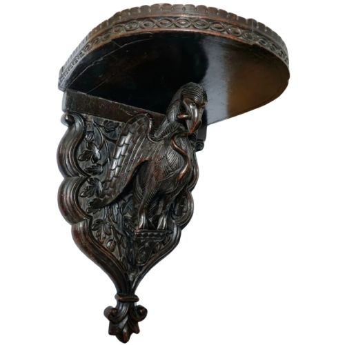 19TH CENTURY ANGLOINDIAN BURMESE WALL BRACKET SHELF CIRCA - ADDITIONAL PHOTO 8