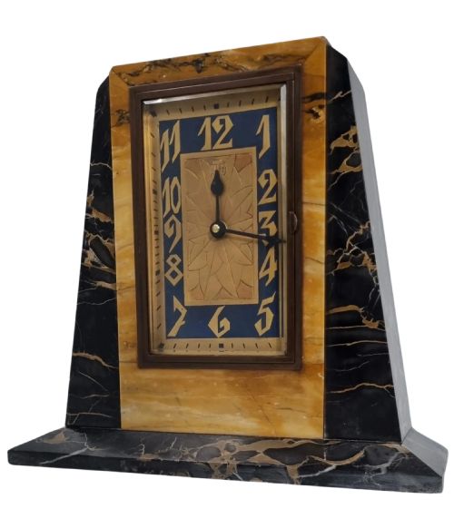 ART DECO CLOCK OF GEOMETRIC DESIGN BY ATO LEON HATOT - ADDITIONAL PHOTO 4