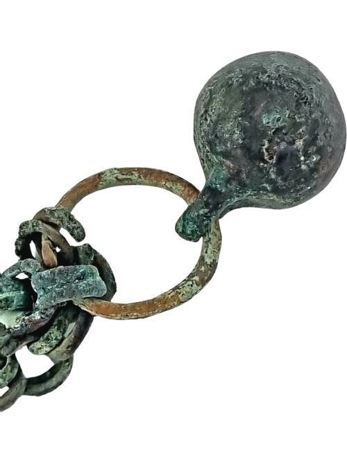ANCIENT VIKING BRONZE CHAIN AMULET 8TH 11TH CENTURY AD - ADDITIONAL PHOTO 3