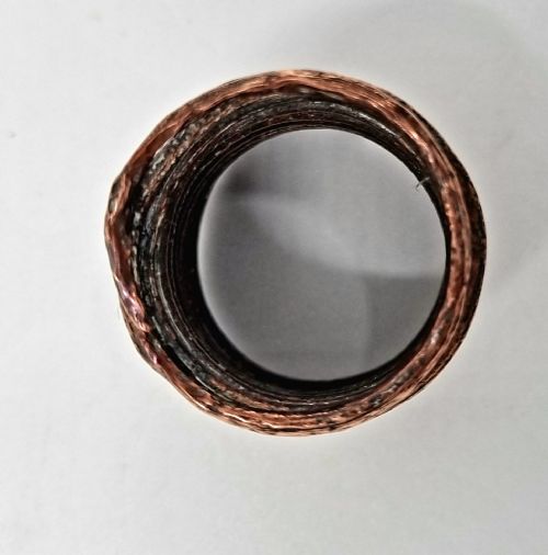 ANCIENT VIKING SPIRAL BRONZE RING 8001200 AD - ADDITIONAL PHOTO 3