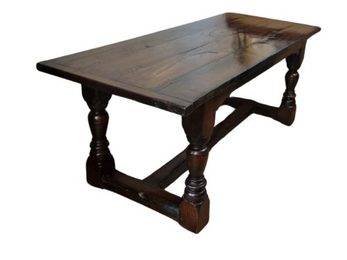 17TH CENTURY OAK CHARLES II REFECTORY TABLE 16601685 - ADDITIONAL PHOTO 1
