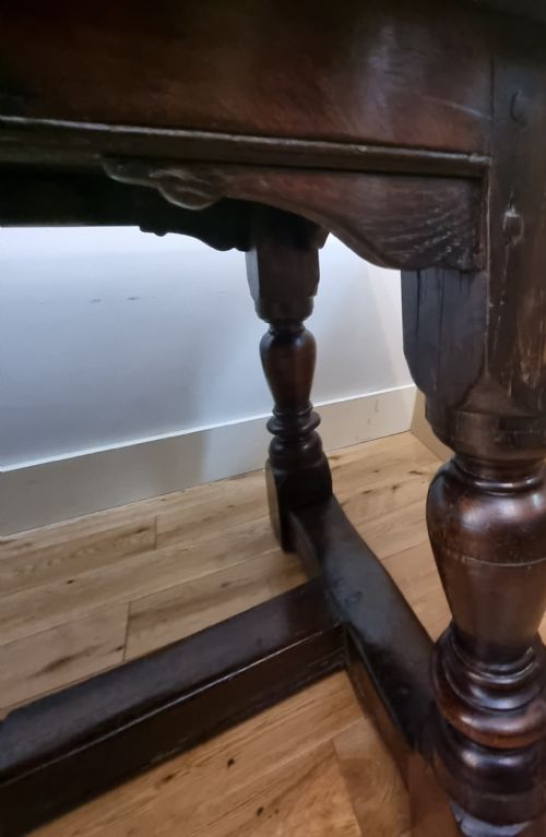 17TH CENTURY OAK CHARLES II REFECTORY TABLE 16601685 - ADDITIONAL PHOTO 8