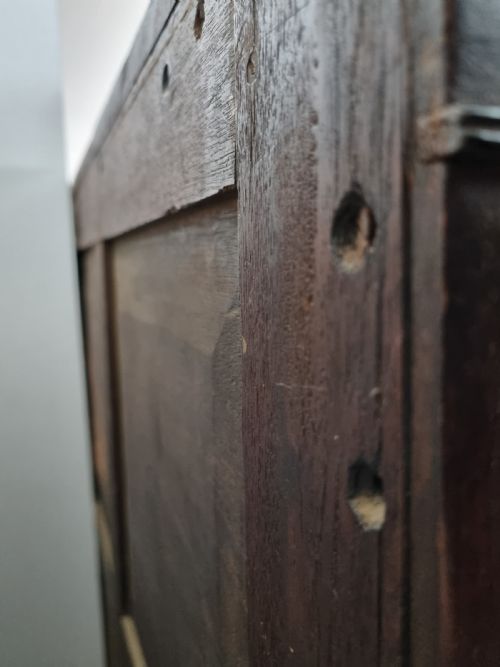 19TH CENTURY REGENCY PERIOD NEOCLASSICAL EGYPTIAN REVIVAL MAHOGANY CHEST ON STAND - ADDITIONAL PHOTO 8