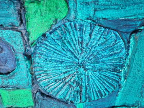 20TH CENTURY ABSTRACT BRUTALIST PAINTING BY ROWLAND FADE - ADDITIONAL PHOTO 3