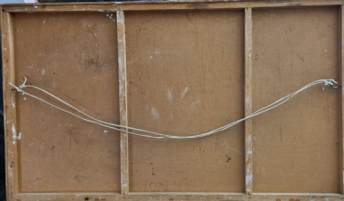 20TH CENTURY ABSTRACT BRUTALIST PAINTING BY ROWLAND FADE - ADDITIONAL PHOTO 5