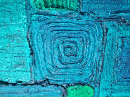 20TH CENTURY ABSTRACT BRUTALIST PAINTING BY ROWLAND FADE - ADDITIONAL PHOTO 7