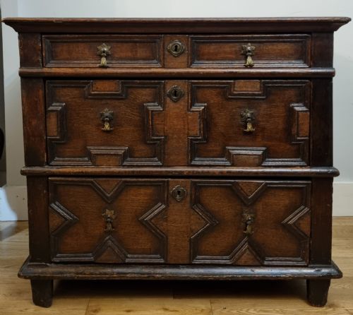 17TH CENTURY OAK CHEST OF DRAWERS CHARLES II CIRCA 1680 - ADDITIONAL PHOTO 6