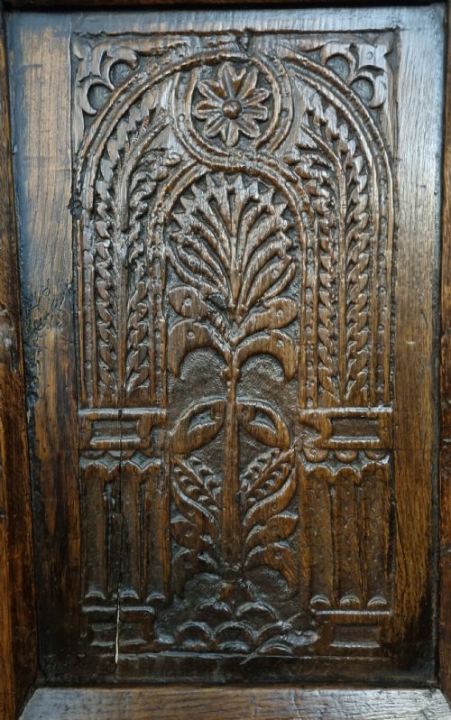 17TH CENTURY CHARLES II OAK WAINSCOT ARMCHAIR CIRCA 1680 - ADDITIONAL PHOTO 6
